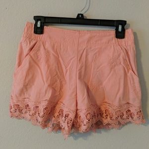 Target Peach Flowy Shorts With Pockets Size S